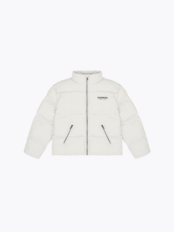 LIGHT GREY PUFFER JACKET