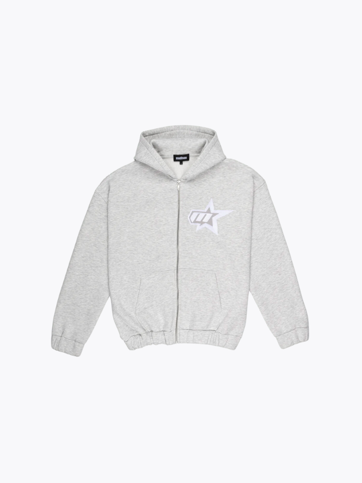STAR ZIP-HOODIE MELANGE